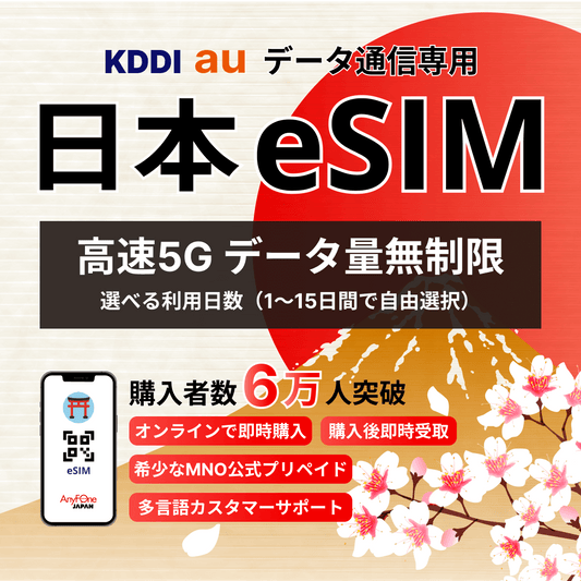 Japan eSIM 5G Unlimited Data